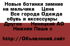 Новые ботинки зимние на мальчика  › Цена ­ 1 100 - Все города Одежда, обувь и аксессуары » Другое   . Ненецкий АО,Нижняя Пеша с.